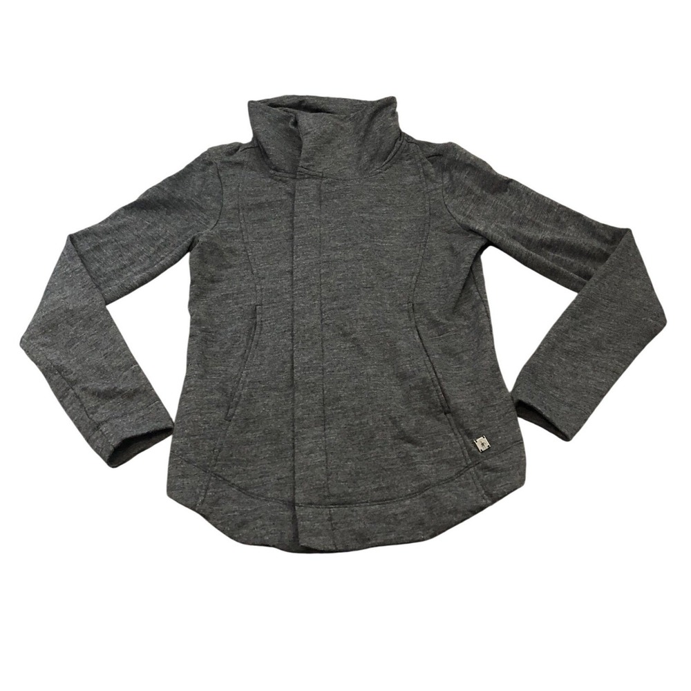 Smartwool Rabbit‎ Ears Merino Wool Jacket Womens S Gray SR230 Mock Neck